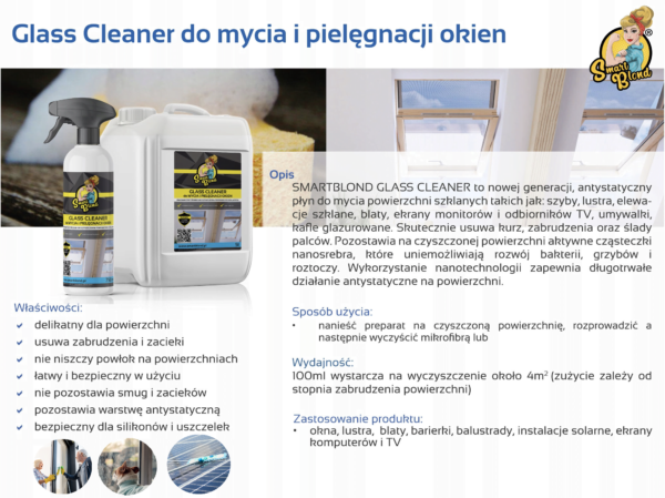 SmartBlond Glass Cleaner płyn do mycia i pielęgnacji okien - obrazek 2