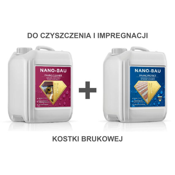 Nano-Bau do Kostki Brukowej -zestaw impregnat + czyścik