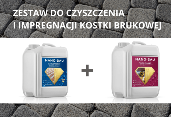 Nano-Bau do Kostki Brukowej -zestaw impregnat + czyścik - obrazek 4